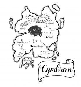 Kaart Cymbran de vrouwe van myrdin cathinca van sprundel
